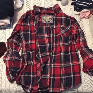 red and navy flannel!